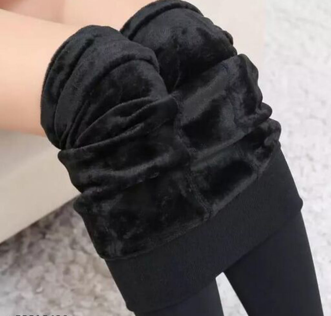Imported Women's Thick & Warm Fur Leggings for Winters