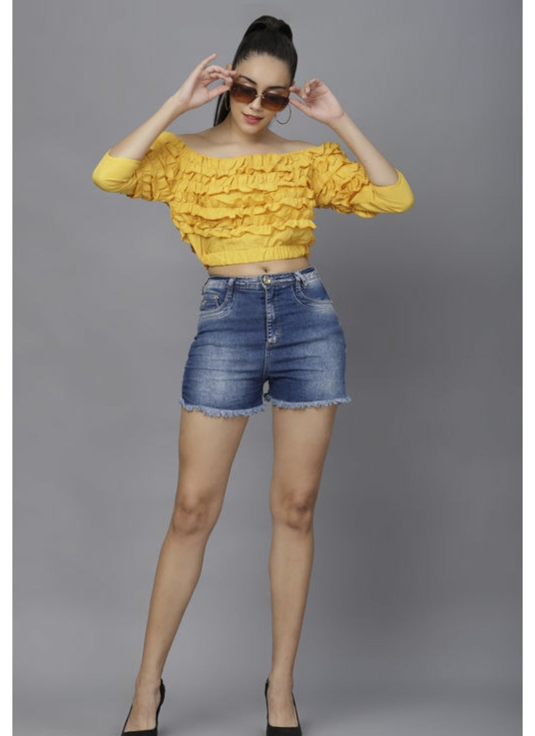 Imported Stylish Crepe Top For Women.