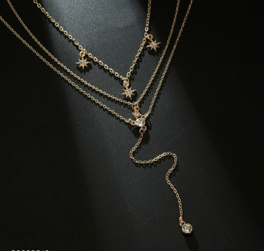 Hot Kiara Three-layered Clavicle Chain Necklace